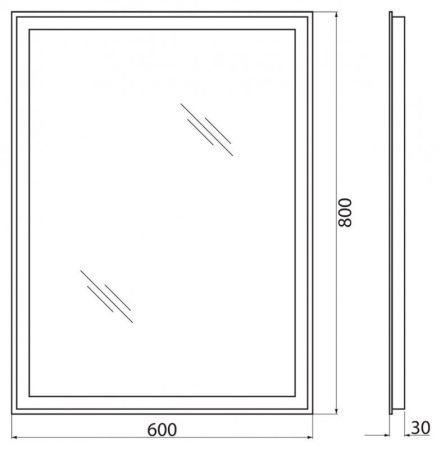 Зеркало BelBagno SPC-GRT-1200-800-LED-TCH-WARM