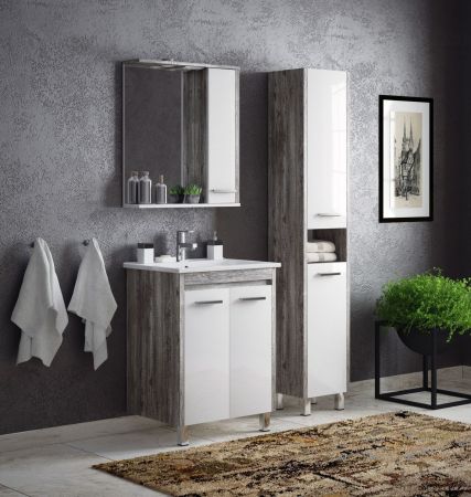 Шкаф-пенал "Лорена 35", антик, артикул SD-00000304