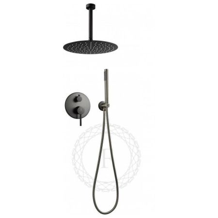 Душевая система встраиваемая FILARETE Roun FL1024BG, графит