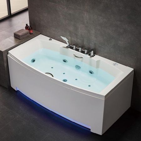 Акриловая ванна SSWW AU858 180х90 L с гидромассажем