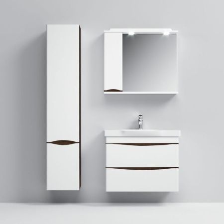 Шкаф пенал AM.PM Like 35 R M80CHR0356VF подвесной Белый/венге Шкаф пенал AM.PM Like 35 R M80CHR0356VF подвесной Белый/венге