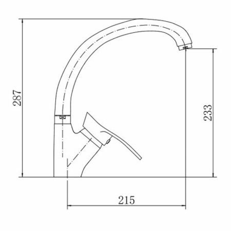 Смеситель для кухни FASHUN A4101, хром