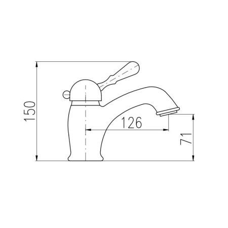 Смеситель для раковины Rav Slezak Labe L527.5KZ
