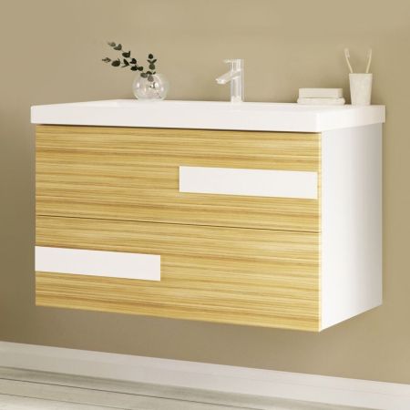 Тумба под раковину Marka One Mix 80П ПП Коко-Боло, артикул У69534