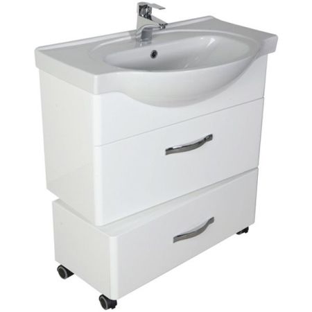 Подкатная тумба Bellezza Анкона 80 Белая, артикул 4639613670018