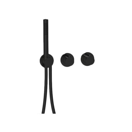 ALMAR Внешняя часть термостатического смесителя с переключателем на 2-3 положения, цвет Black Matt, артикул E180133.MB