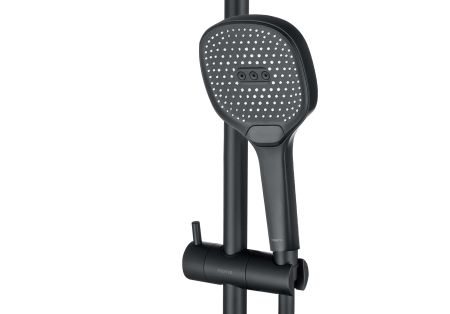 Душевой гарнитур 3jet 73см AQUATEK, матовый черный AQ2021MB, артикул AQ2021MB