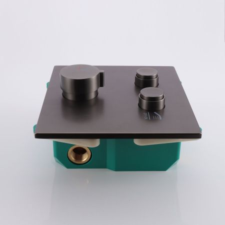 Встраиваемый смеситель для душа VSCV-421GM двухфункциональный, вороненая сталь, артикул VSCV-421GM