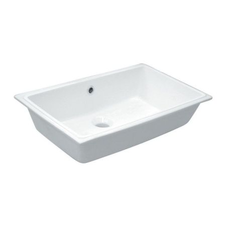 KERASAN SLIM Раковина  встраиваемая под столешницу 750x340мм в комплекте с крепежом, цвет белый, артикул 022501