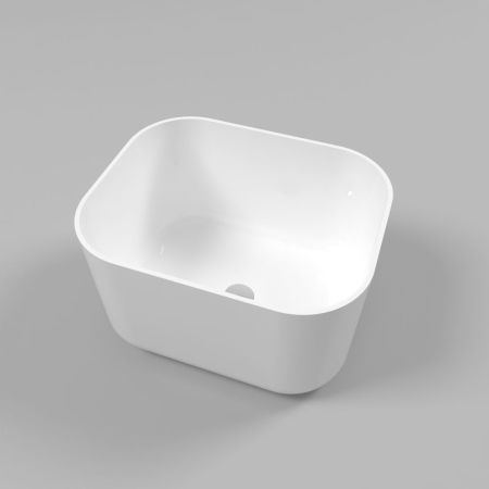 Умывальник WHITECROSS Lazurit 50x40 (белый глянец) иск. камень