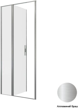 Душевая дверь Allen Brau Priority 90 3.31026.BA серебро браш, артикул 3.31026.BA