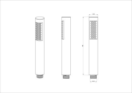 Лейка для душа WONZON & WOGHAND, Темный графит (WW-88SC04-BGM) Лейка для душа WONZON & WOGHAND, Темный графит (WW-88SC04-BGM)