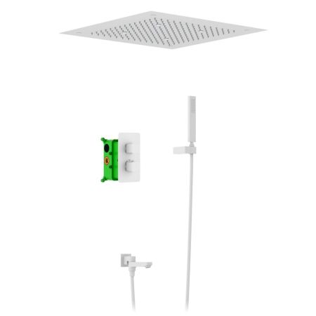 Душевая система встроенная с термостатом Timo Petruma белый матовый (SX-5019/16SM), артикул SX-5019/16SM