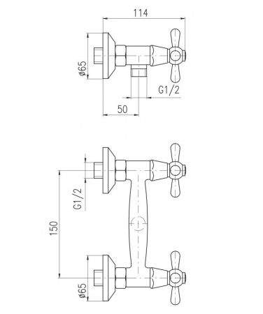 Смеситель для душа Rav Slezak Morava MK680.5SM