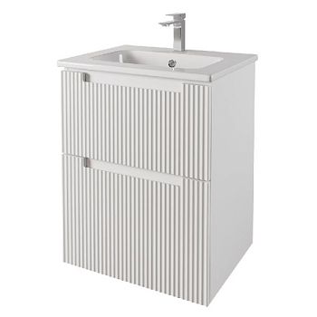 Тумба с раковиной подвесная Dreja Euphoria 60 см, белый