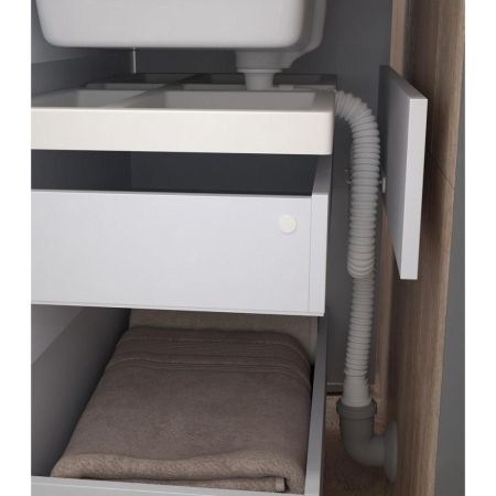 Тумба под раковину подвесная VIGO Grani 028 белый, 50 см, артикул 028 белый