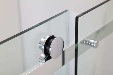 Душевой уголок Black&White Stellar Wind S208-800х1200 прямоугольный профиль Серебристый хром стекло прозрачное