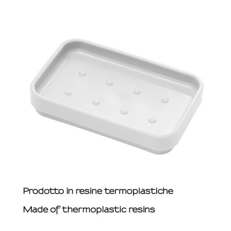 Gedy Seventy, настольная мыльница, цвет белый (без упаковки), артикул 6311(22)