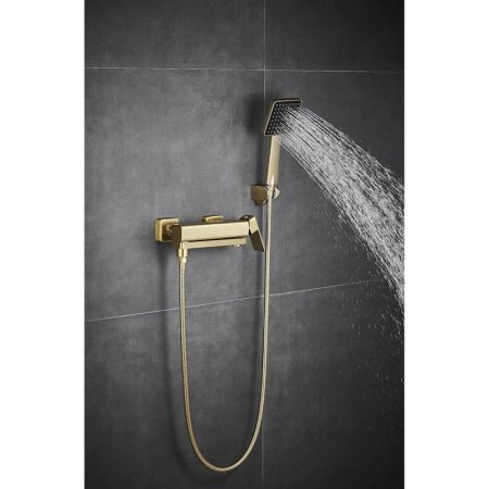 Смеситель для ванны Fmark FS8724-22C, матовое золото, артикул FS8724-22C