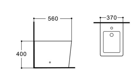 Биде напольное AQUATEK ЛИБРА New AQ1266N-00, 560*370*400 мм, цвет белый, артикул AQ1266N-00