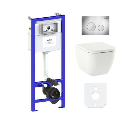 Комплект 6 в 1 Lavinia Boho One Rimless 77040078, премиум с пластиковой клавишей, артикул 77040078