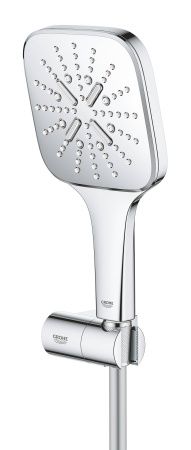 Душевой гарнитур GROHE Rainshower SmartActive 130 Cube, 3 вида струй, хром (26588000)