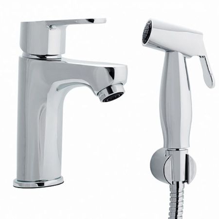 Смеситель для раковины Swedbe Olymp 1860 с гигиеническим душем Хром