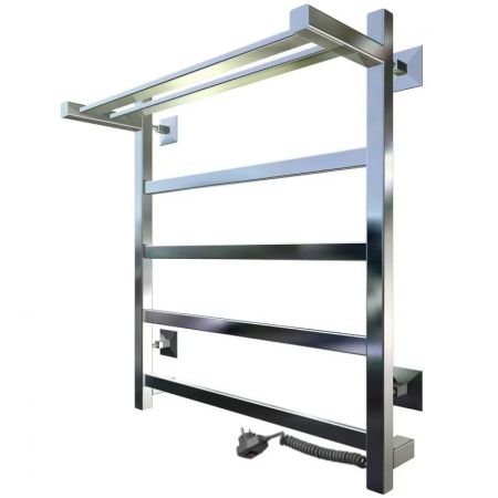 Электрический полотенцесушитель Тругор ПЭК 20 П КВ 60x50 с полкой Хром, артикул Пэк20квП/6050