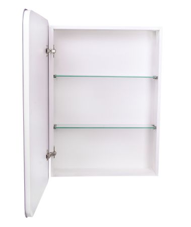 Зеркало-шкаф "Каре 50*80 левое" с подсветкой, сенсор на зеркале, артикул СС-00002372