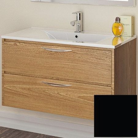 Тумба с раковиной SanVit Мэри-2 90 kmery0902 в цвете Ral подвесная Черный глянец, артикул kmery0902