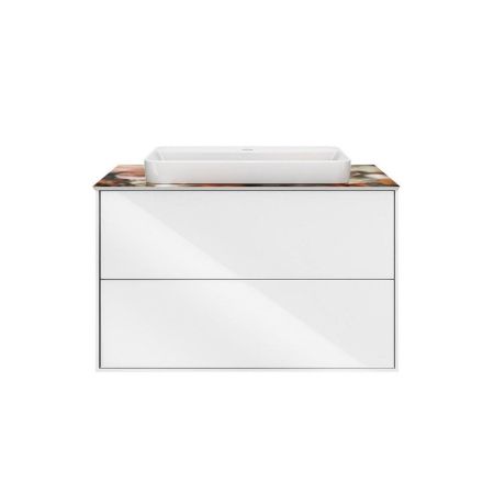 Тумба PLAZA Modern подвесная 80 белый 2 ящика, артикул PLB.M.80.2\WHT