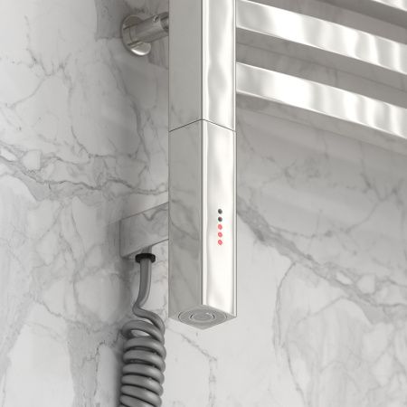 Полотенцесушитель, Сунержа, Аркус 3.0, электрический, ширина, мм-430, глубина, мм-92, высота, мм-620, межосевое расстояние-400, подключение-нижнее слева, электрокомплект-МЭМ, мощность, Вт-300, материал-нержавеющая сталь, цвет-сталь