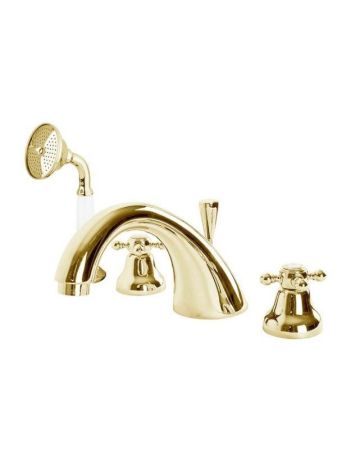 Смеситель на борт ванны с ручным душем CEZARES GOLF-BVD, артикул GOLF-BVD-02-M