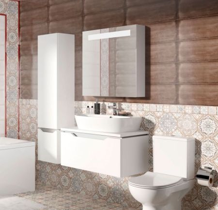 Тумба под раковину Cersanit Street Fusion 80 Белая B-SU-SFU80-CAS, артикул B-SU-SFU80-CAS