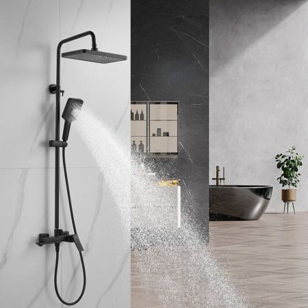 Душевая система Shevanik S4436H, черный