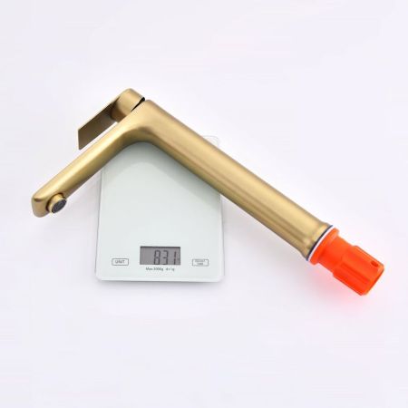 Смеситель для раковины высокий Prohanss P35.15.03, золотой сатин