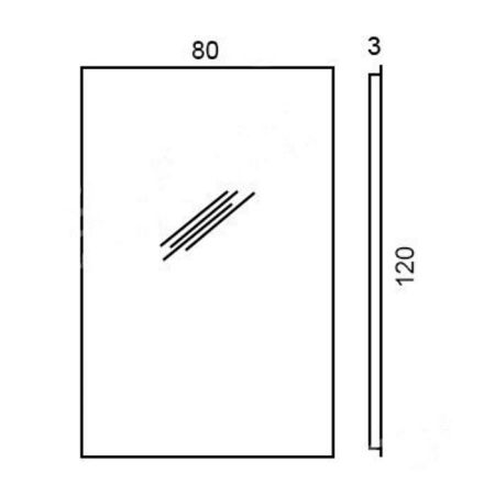 Colombo Gallery Зеркало 120x80, Цвет: нержавеющая сталь