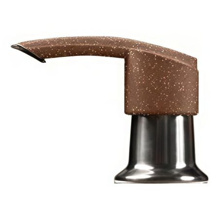 Дозатор для кухонной мойки GranFest 001 "Плоский", терракот, артикул 001 терракот