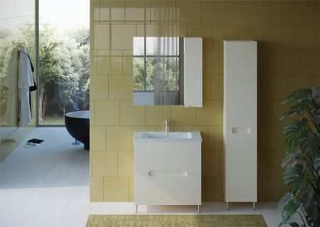 Шкаф пенал Bellezza Андрэа 35 4629004082070 с бельевой корзиной L Бежевый, артикул 4629004082070