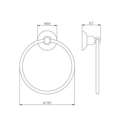 Nicolazzi Cristallo Di Rocca Полотенцедержатель-кольцо, диаметром 19.5 см, цвет: хром Nicolazzi Cristallo Di Rocca Полотенцедержатель-кольцо, диаметром 19.5 см, цвет: хром