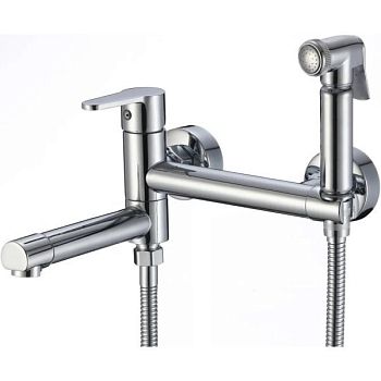 Гигиенический душ со смесителем и изливом Savol S-FXQ010, хром