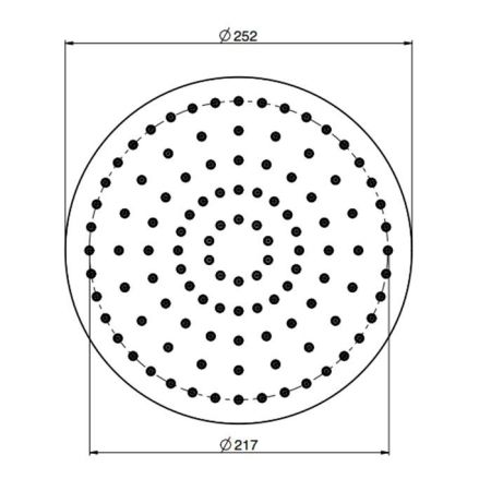 FIMA|Carlo Frattini Wellness Верхний душ из ABS Ø 250 мм., цвет хром, артикул F2794/2CR