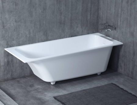 Ванна, Salini, Orlanda Kit, ширина, мм-1789, глубина, мм-797, высота, мм-590/610, водоизмещение (л)-310, тип установки-встраиваемый/пристенный, форма-прямоугольная, в комплекте-регулируемые ножки до 2 см, сифон, интегрированный слив-перелив, диаметр слива, артикул 102122M