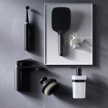 F8F02122 Func, смеситель для умывальника, черный, артикул F8F02122