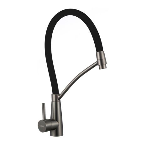 Смеситель для кухни с гибким изливом Fmark FS8255Q-01, графит