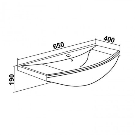 УМЫВАЛЬНИК RUNO мебельный Kirovit Стиль 65 (УТ000002285), артикул УТ000002285