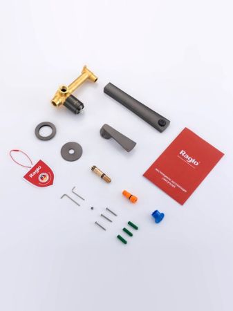 Смеситель для раковины встраиваемый Raglo R07.11.09, графит, артикул R07.11.09