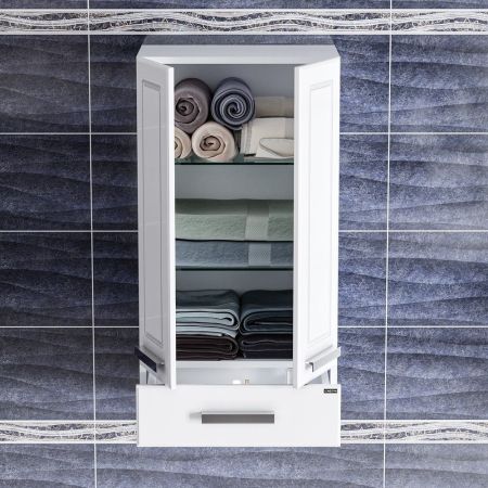 Шкаф подвесной СаНта Нептун 48 х 90 см, 430001, белый, артикул 430001