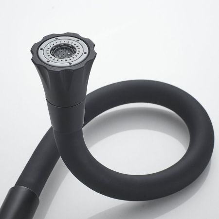 Смеситель для кухни с гибким изливом Raffine F303H-3, черный, артикул F303H-3