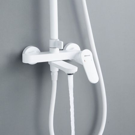 Душевая система Shevanik S4336C, белый